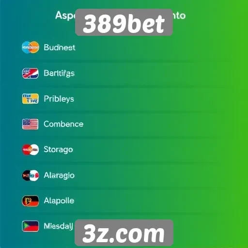 Métodos de pagamento aceitos pelo 389bet